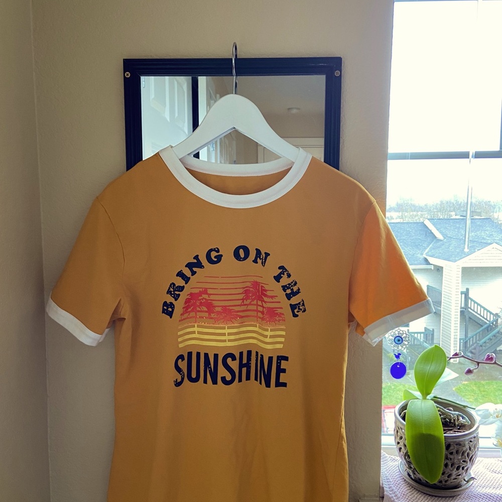 Womens Bring On The Sunshine Printed T-Shirt